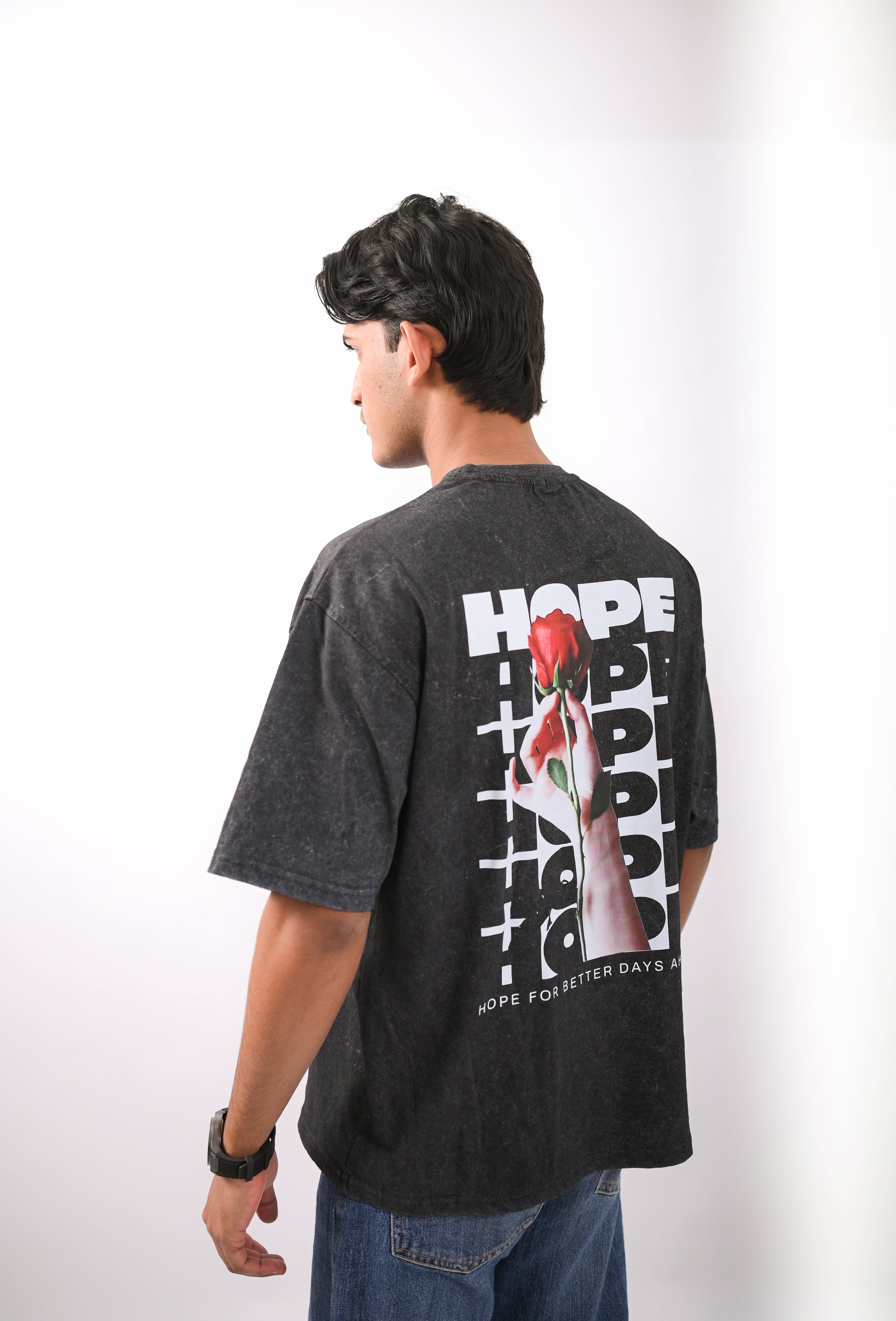 "Hope for Better Days" Oversized T-shirt.