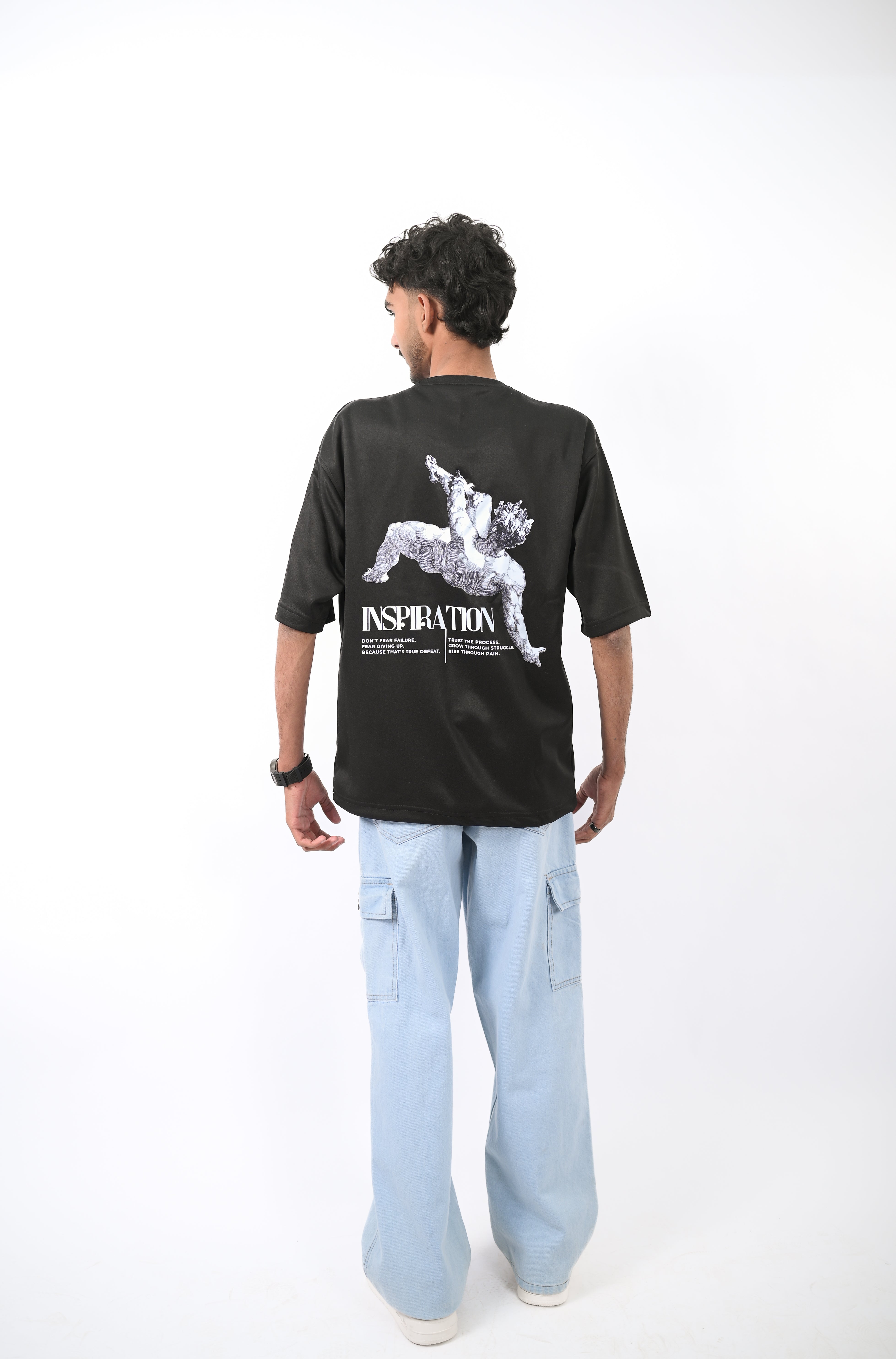"Inspiration" Premium Scuba Bonded Oversized T-shirt.