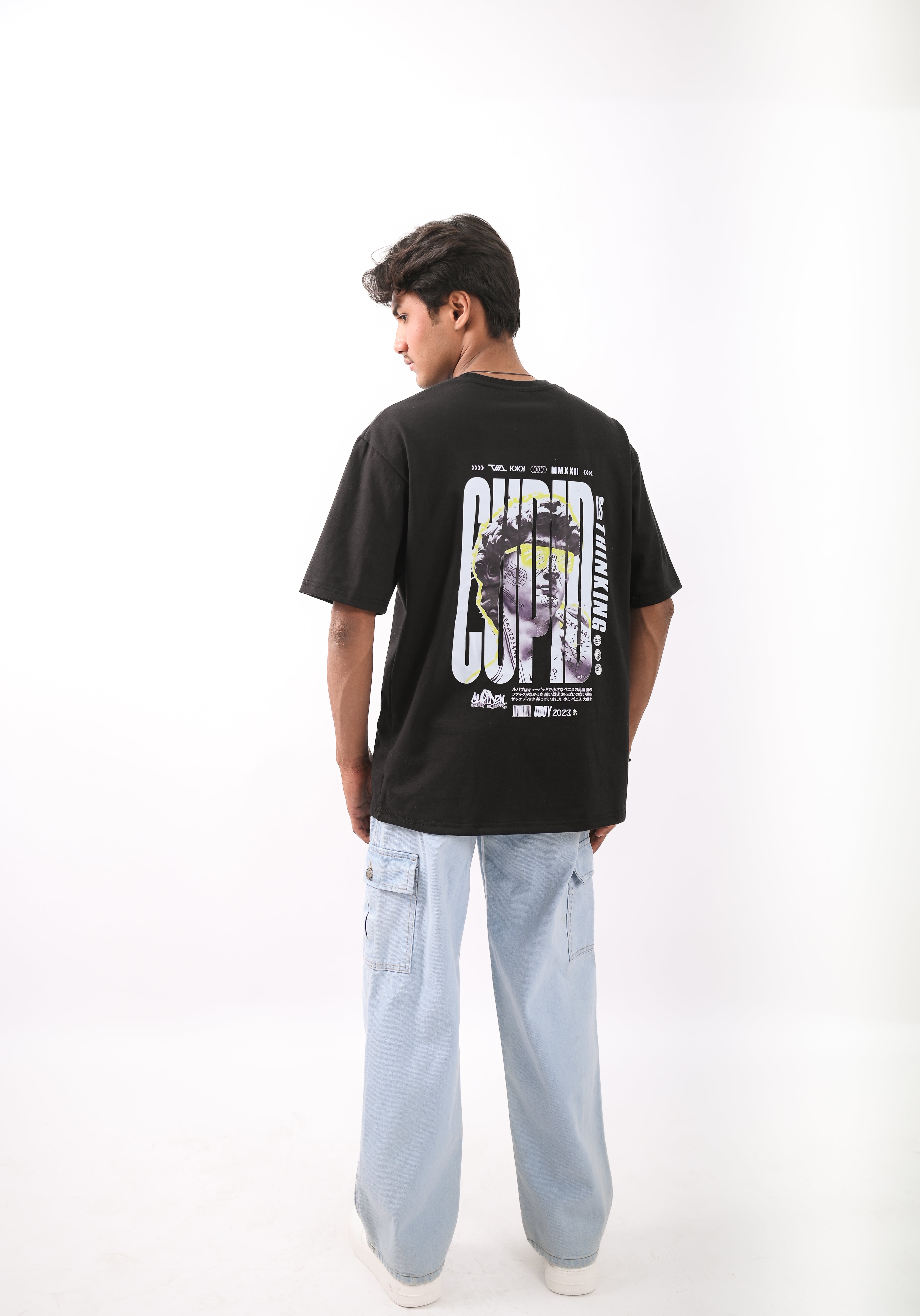 "Cupid Acid-Wash"  Oversized T-shirt.