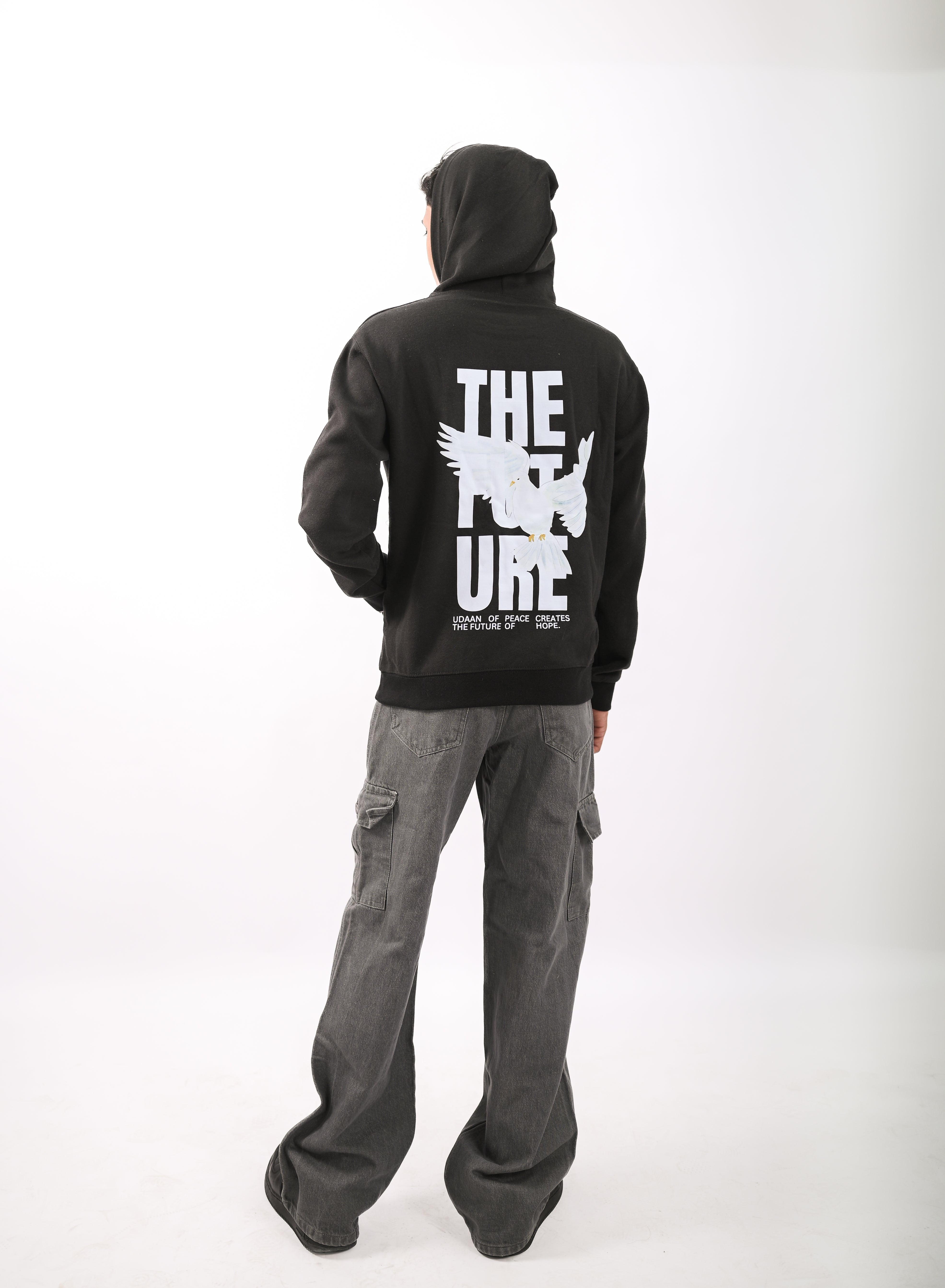 "The Future" Oversized Graphic Hoodie