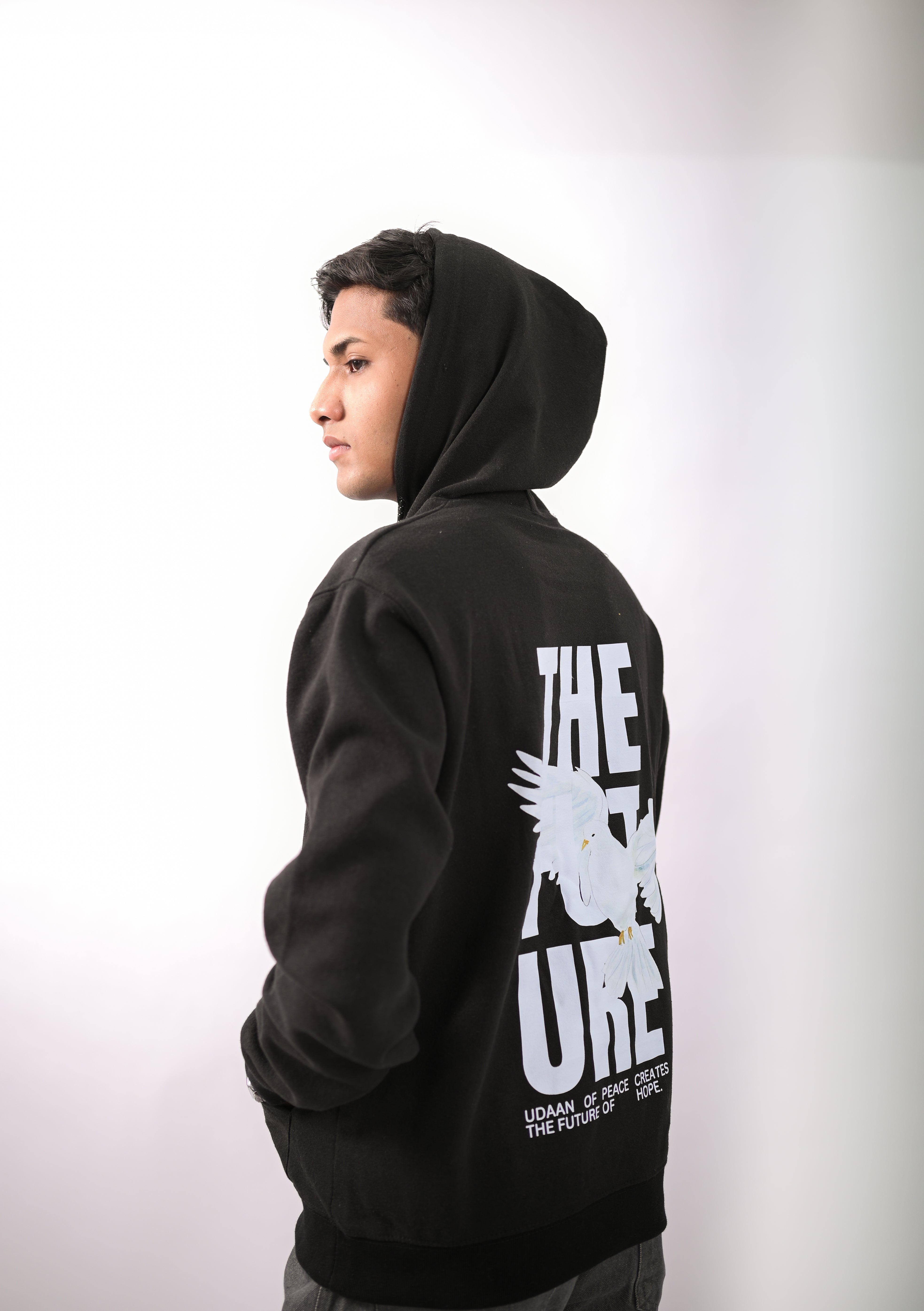 "The Future" Oversized Graphic Hoodie