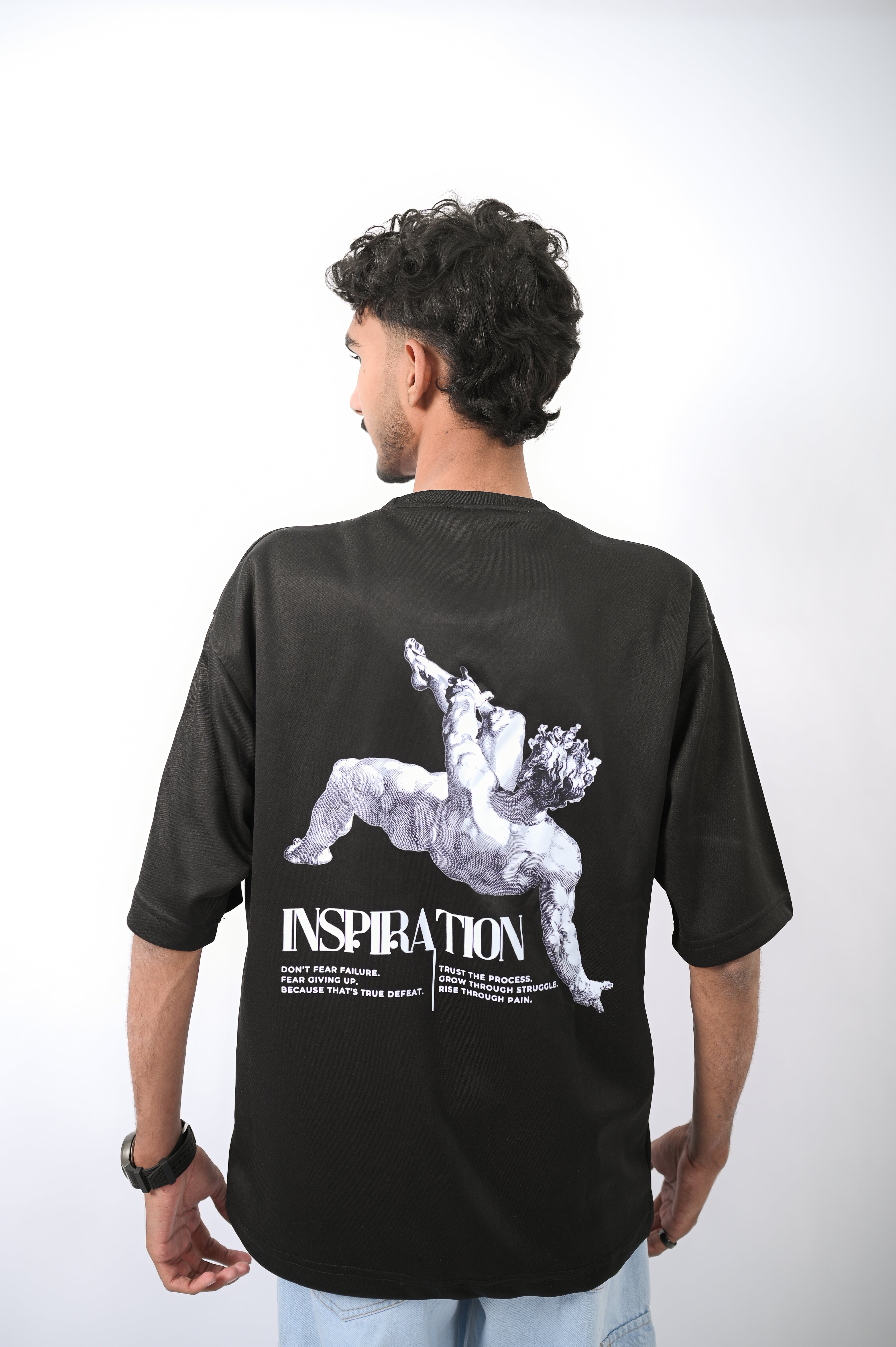 "Inspiration" Premium Scuba Bonded Oversized T-shirt.